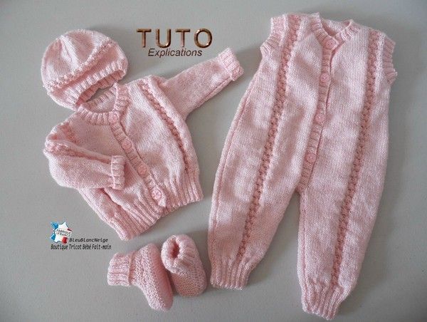 TUTO Tricot Bébé, Tutoriel, Patron Layette Bb à Tricoter Pdf