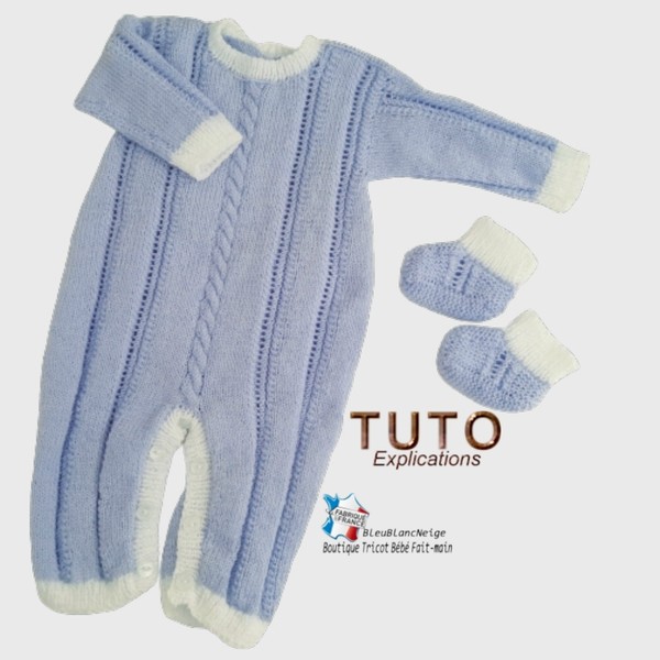 TUTO Tricot Bébé, Tutoriel, Patron Layette Bb à Tricoter Pdf