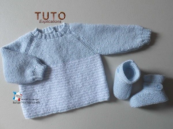 TUTO Tricot Bébé, Tutoriel, Patron Layette Bb à Tricoter Pdf